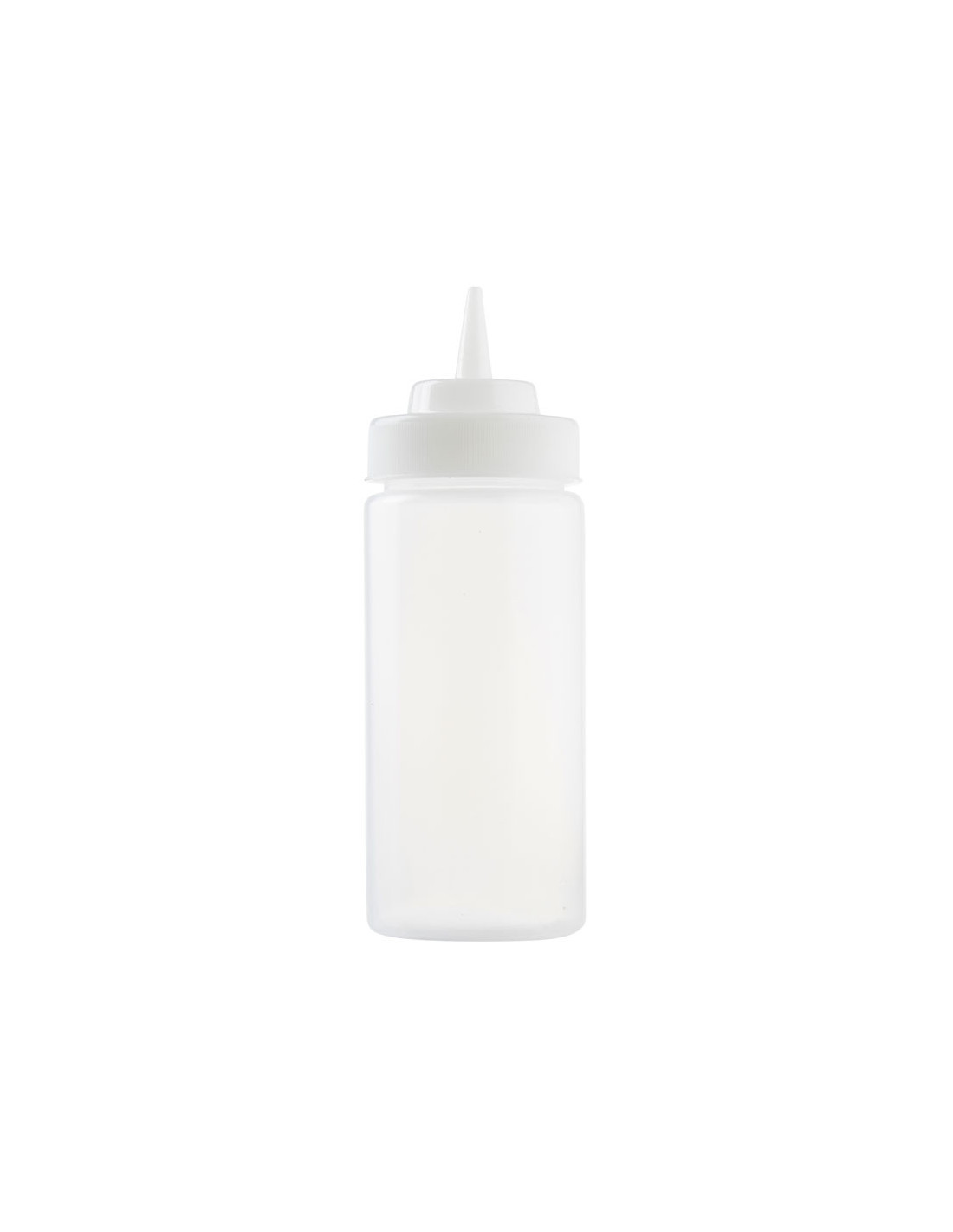 Tablecraft Botella exprimible incolora 63 mm de boca y 473 ml