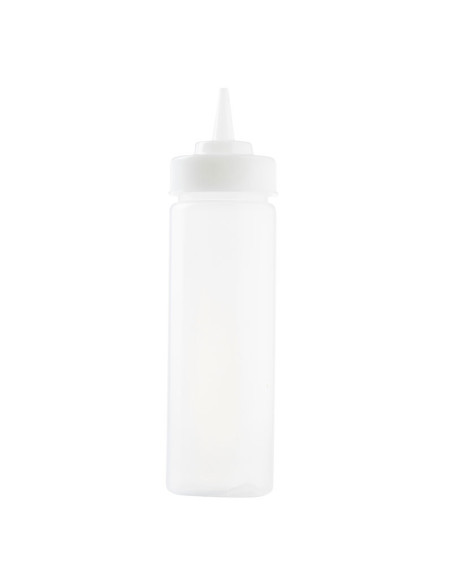 Tablecraft Botella exprimible incolora 53 mm de boca y 355 ml