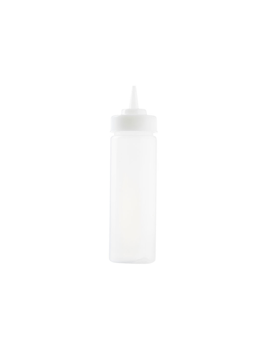 Tablecraft Botella exprimible incolora 53 mm de boca y 355 ml