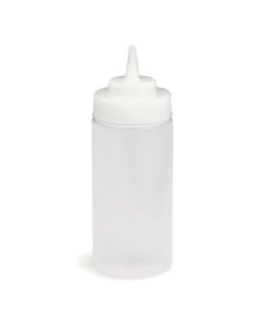 Tablecraft Botella exprimible incolora 53 mm de boca y 237 ml
