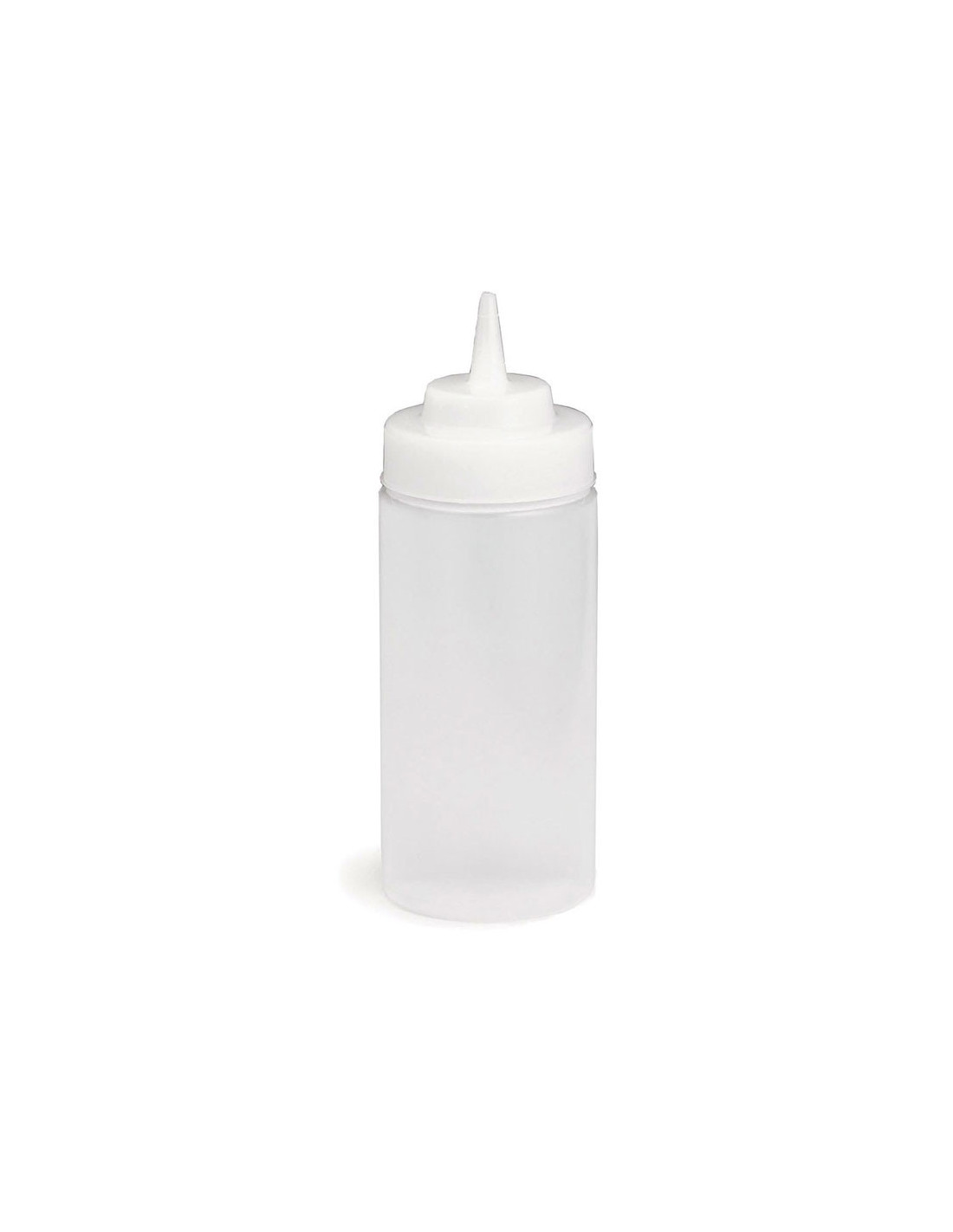 Tablecraft Botella exprimible incolora 53 mm de boca y 237 ml