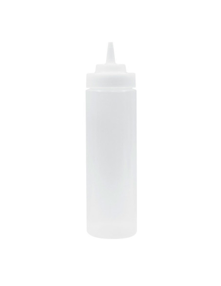 Tablecraft Botella exprimible incolora 710 ml - punta ancha.