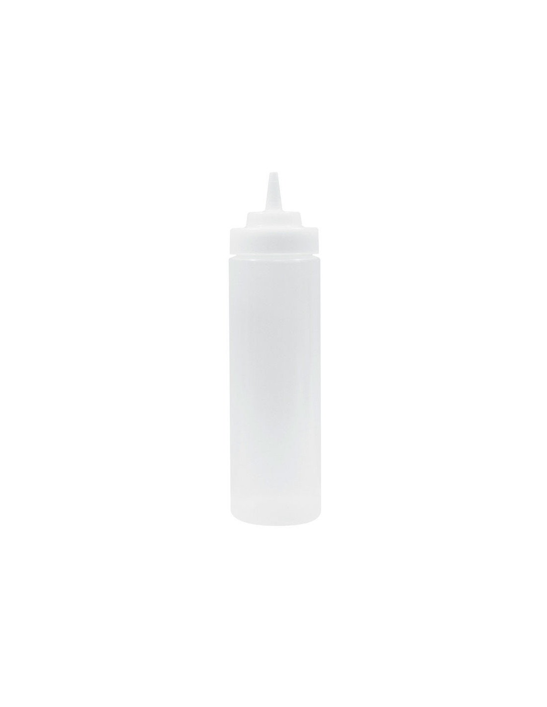 Tablecraft Botella exprimible incolora 710 ml - punta ancha.