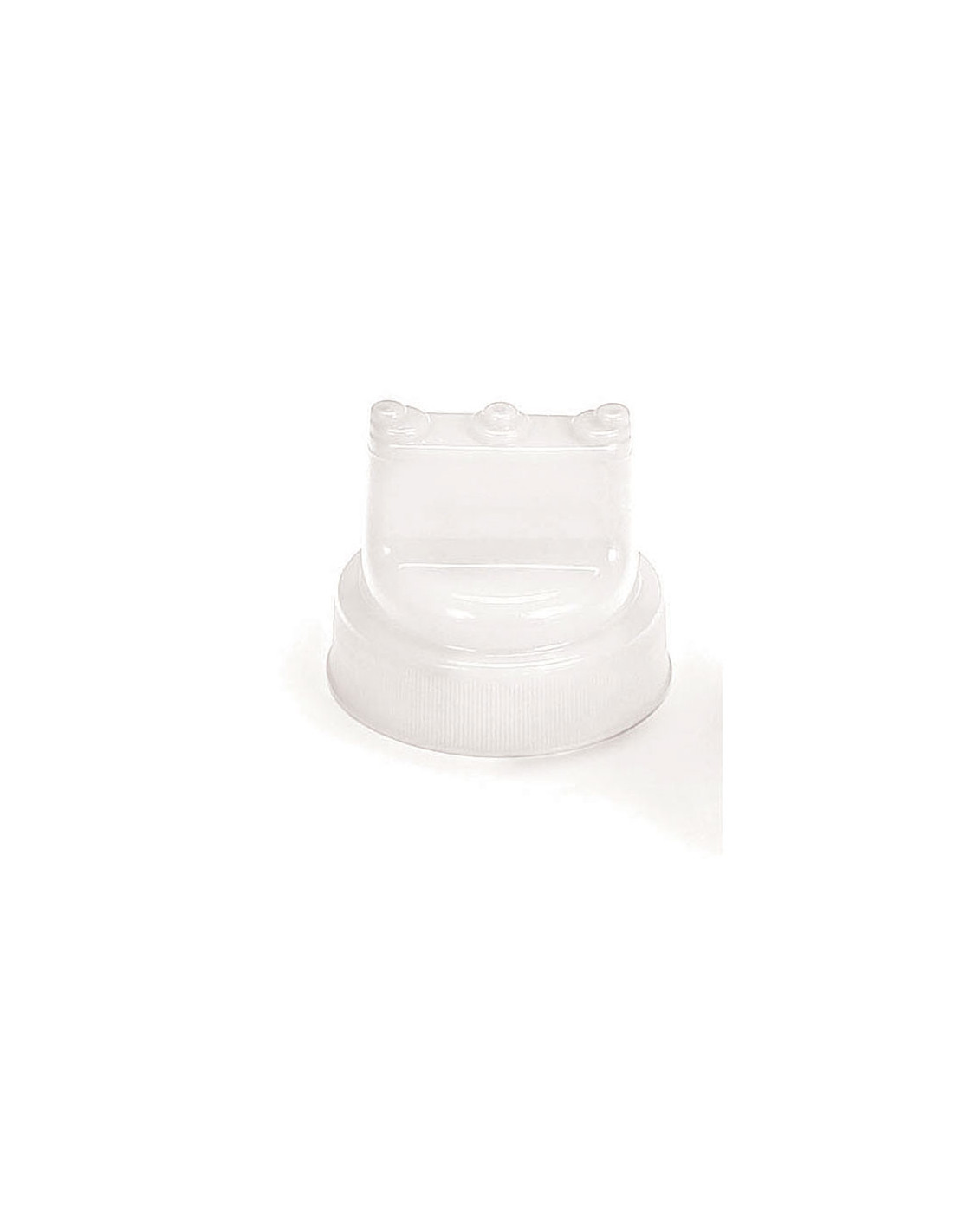 Tablecraft Botella exprimible incolora 63 mm de boca tres tip top
