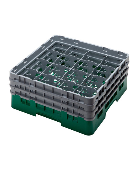 CAMBRO - 16S638-110 - Cesta de lavado 16 comp. 3 alturas - 10,9 cm Ø máx. - alt. máx. 17,6 cm - 50 x 50 x 22,5 cm
