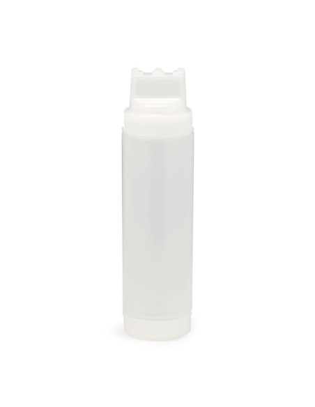Tablecraft Botella exprimible Dualway - incolora de 63 mm De boca y 710 ml de capacidad