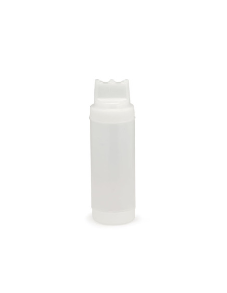 Tablecraft Botella exprimible Dualway - incolora de 63 mm De boca y 473 ml de capacidad