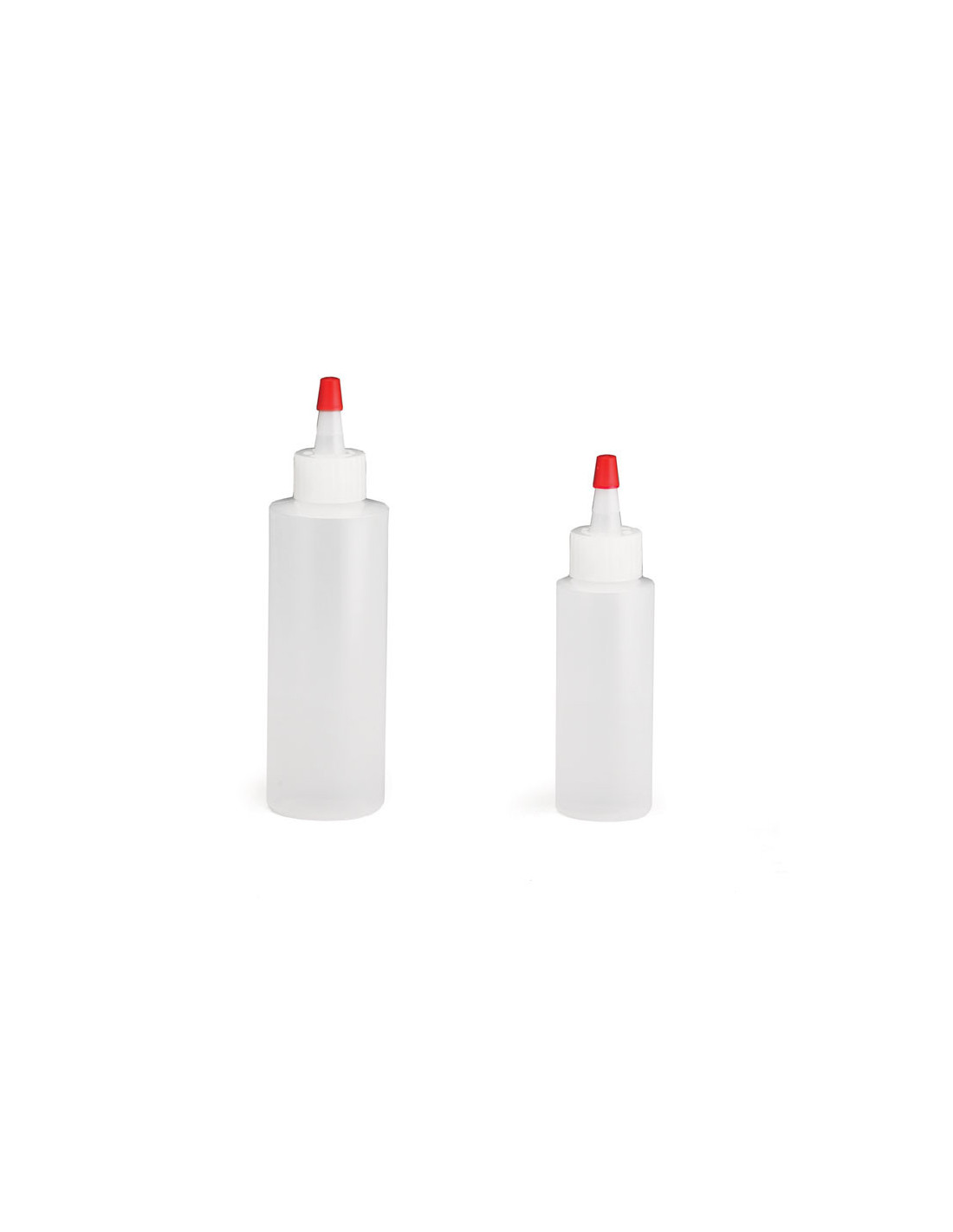 Tablecraft Juego de 2 botellas incoloras para decorar de 60ml y 118ml