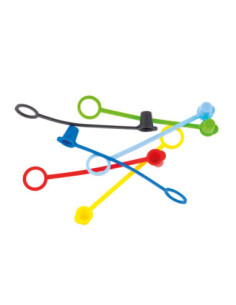 Tablecraft Tapa para botella exprimible colores variados - 12 uds. Por paquete