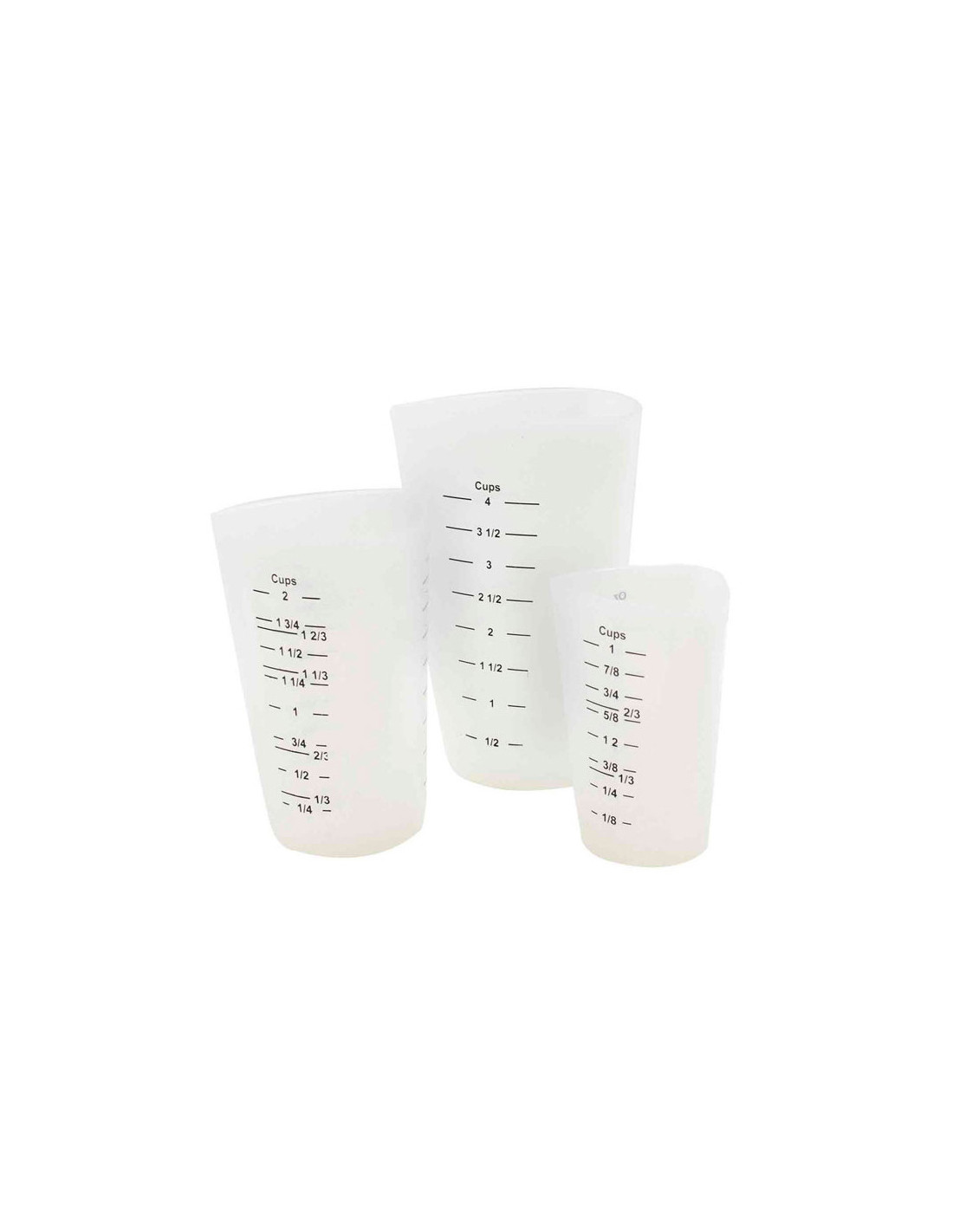 Tablecraft Set de 3 jarras medidoras 250 ml - 500 ml - 1L