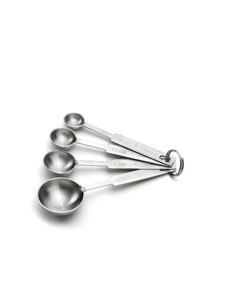 Tablecraft Set de cucharas medidoras: 0,25 / 0,5 / 1 cucharadita / 1 cucharada