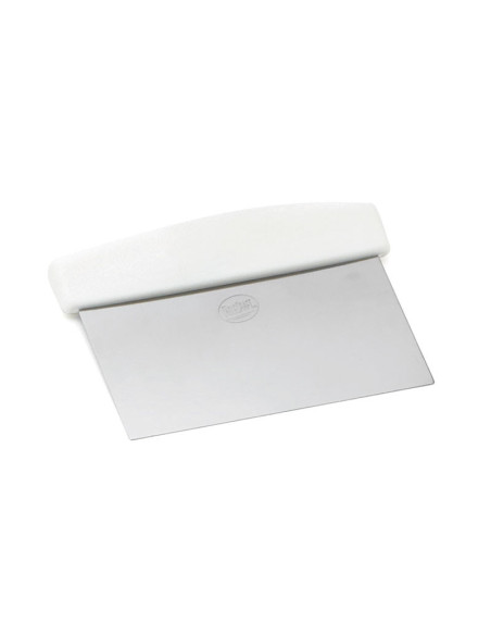 Tablecraft Rascador con mango ABS blanco para masa - 15 cm