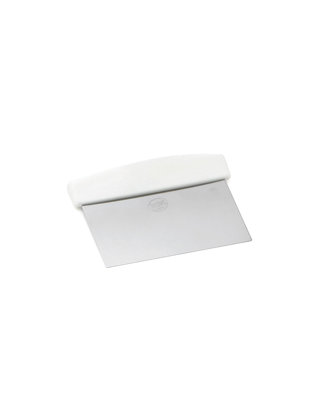 Tablecraft Rascador con mango ABS blanco para masa - 15 cm