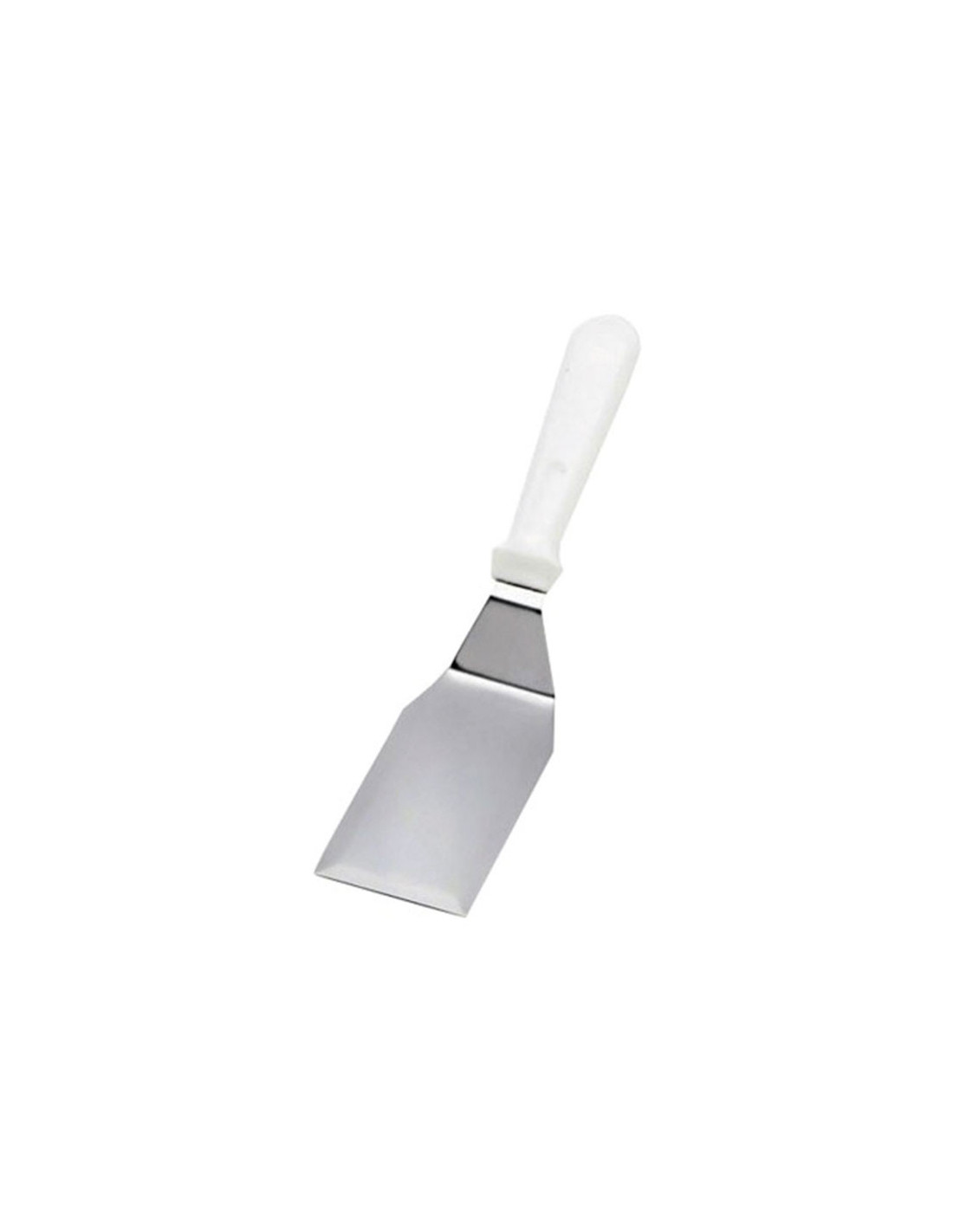 Tablecraft Espátula con mango ABS blanco - solido - 29 cm hoja cuadrada de 13 cm