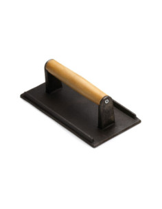 Tablecraft Pesa para carne - y mango de madera - 21 x 11 x 6,5 cm