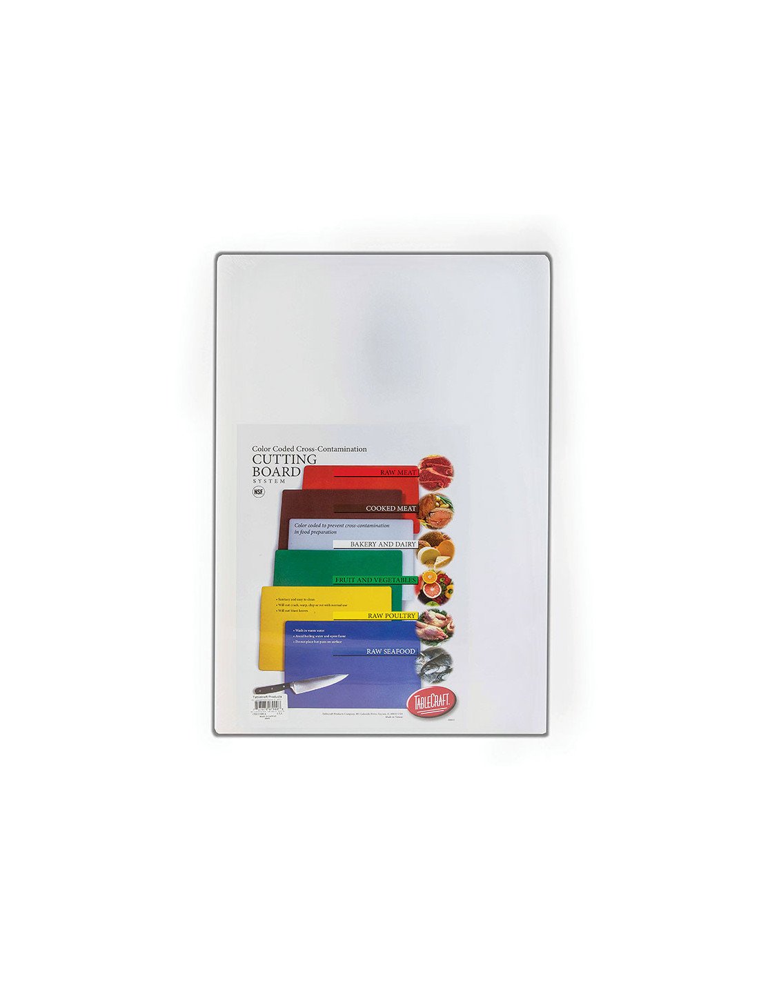 Tablecraft Tabla de cortar - de 1,5 cm espesor - 45,5 x 61 cm Blanco