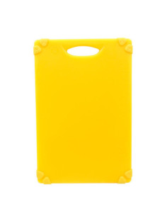 Tablecraft Tabla de cortar con soportes de silicona - 45,5 x 30,5 x 1,3 cm Amarillo