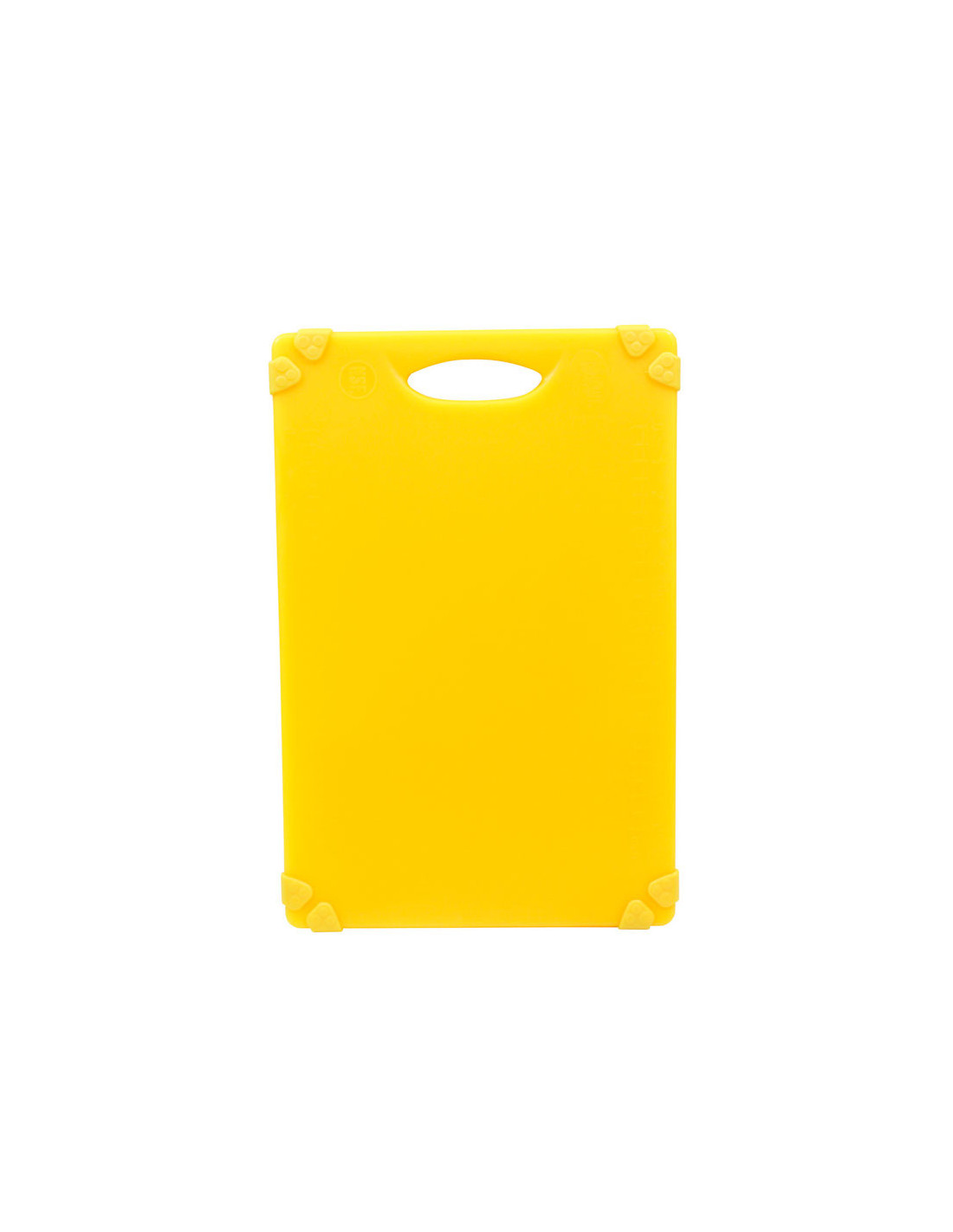 Tablecraft Tabla de cortar con soportes de silicona - 45,5 x 30,5 x 1,3 cm Amarillo
