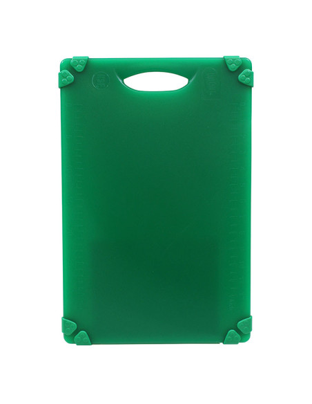 Tablecraft Tabla de cortar con soportes de silicona - 45,5 x 30,5 x 1,3 cm Verde