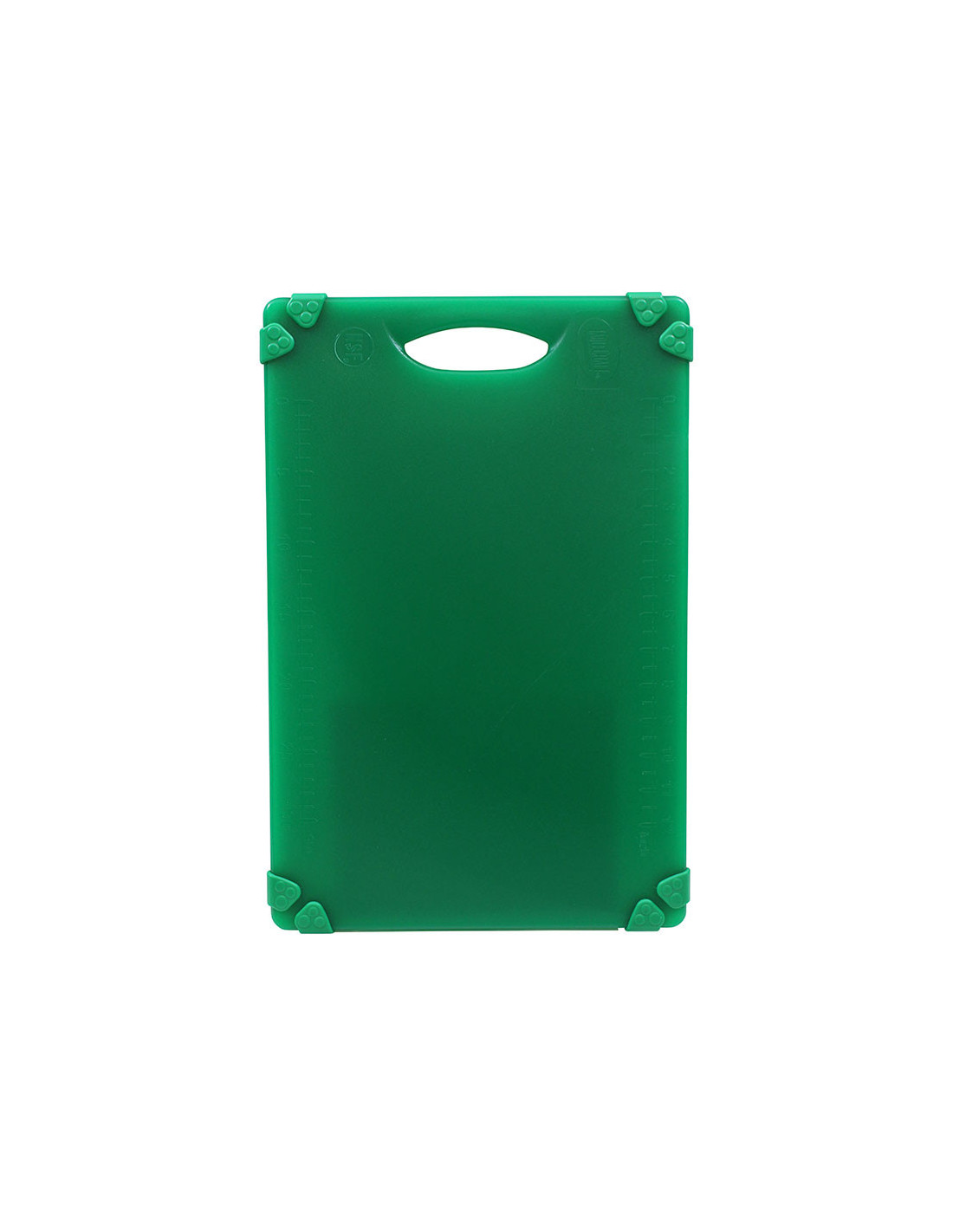 Tablecraft Tabla de cortar con soportes de silicona - 45,5 x 30,5 x 1,3 cm Verde