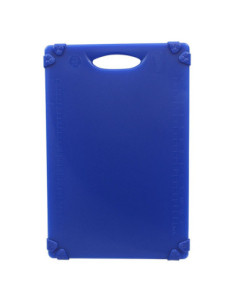 Tablecraft Tabla de cortar con soportes de silicona - 45,5 x 30,5 x 1,3 cm Azul