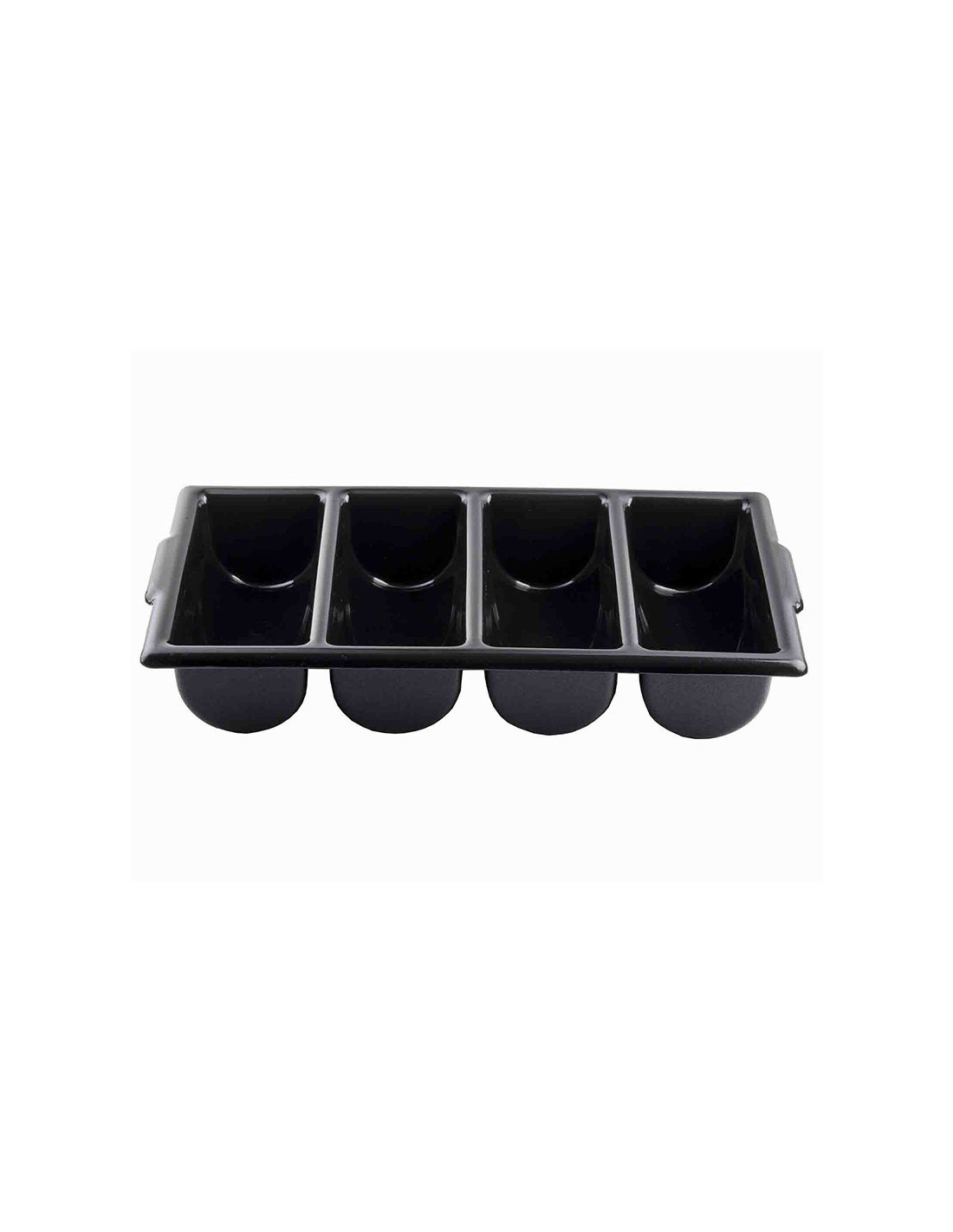 Tablecraft Recipiente 53 x 30 x 10 cm - 4 compartimentos
 Negro