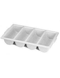 Tablecraft Recipiente 53 x 30 x 10 cm - 4 compartimentos Gris