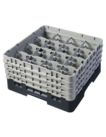 CAMBRO - 16S800-110 - Cesta de lavado 16 comp. 4 alturas - 10,9 cm Ø máx. - alt. máx. 21,7 cm - 50 x 50 x 26,7 cm