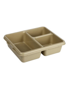 CAMBRO - 9113CP - Bandeja compartimentada de copolímero 3 compartimentos 23 x 28 x 6,5 cm