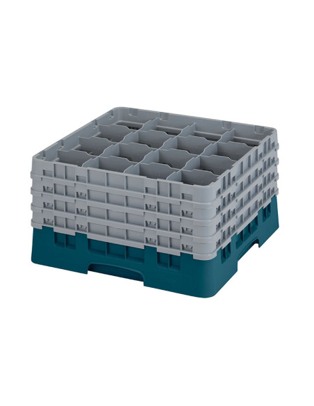 CAMBRO - 16S900-186 - Cesta de lavado 16 comp. 4 alturas - 10,9 cm Ø máx. - alt. máx. 24,1 cm - 50 x 50 x 26,7 cm