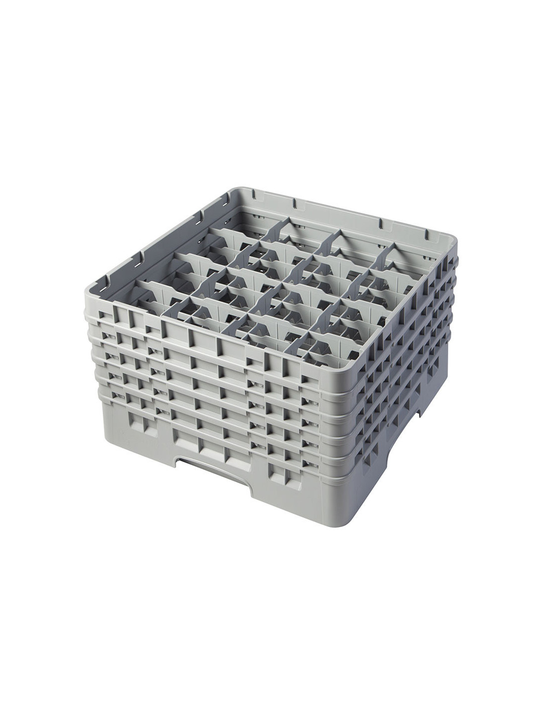 CAMBRO - 16S958-151 - Cesta de lavado 16 comp. 5 alturas - 10,9 cm Ø máx. - alt. máx. 25,8 cm - 50 x 50 x 30,8 cm