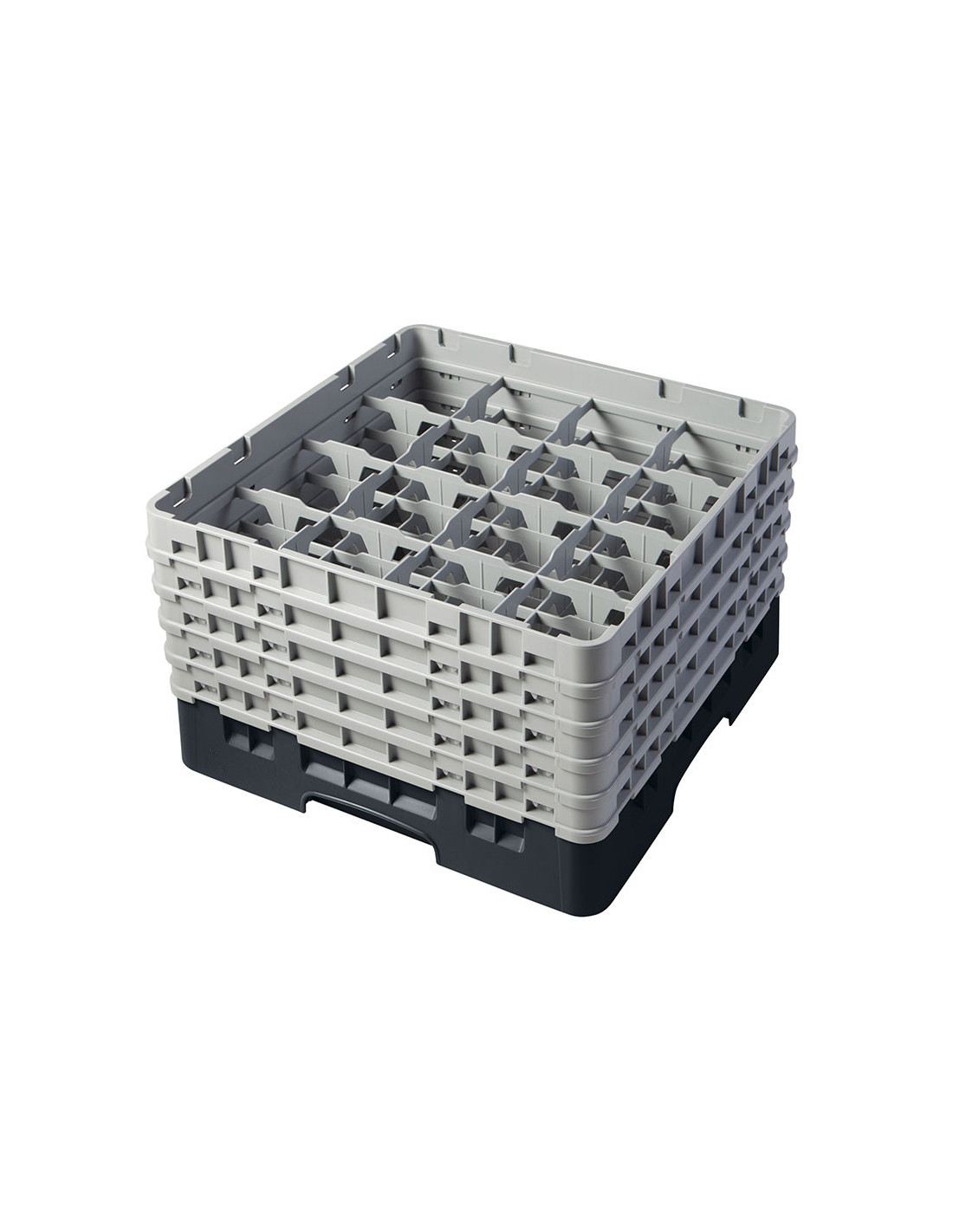 CAMBRO - 16S958-151 - Cesta de lavado 16 comp. 5 alturas - 10,9 cm Ø máx. - alt. máx. 25,8 cm - 50 x 50 x 30,8 cm