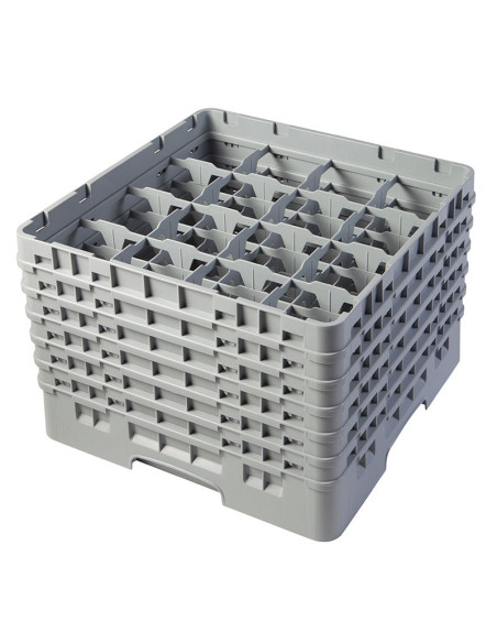 CAMBRO - 16S1114-151 - Cesta de lavado 16 comp. 6 alturas - 10,9 cm Ø máx. - alt. máx. 29,9 cm - 50 x 50 x 34,9 cm