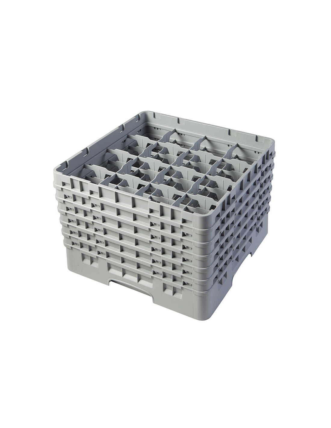 CAMBRO - 16S1114-151 - Cesta de lavado 16 comp. 6 alturas - 10,9 cm Ø máx. - alt. máx. 29,9 cm - 50 x 50 x 34,9 cm