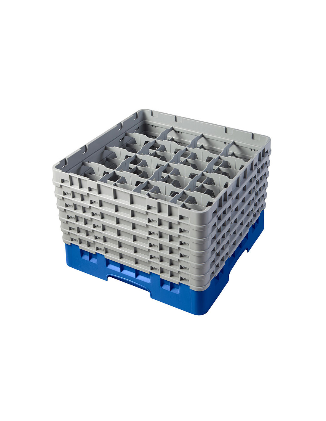 CAMBRO - 16S1114-151 - Cesta de lavado 16 comp. 6 alturas - 10,9 cm Ø máx. - alt. máx. 29,9 cm - 50 x 50 x 34,9 cm