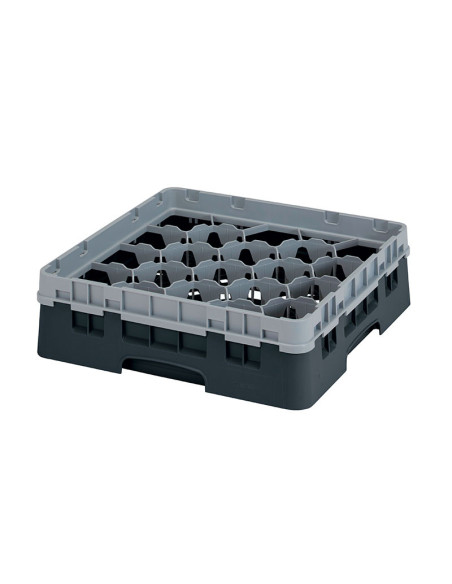 CAMBRO - 20S318-110 - Cesta de lavado 20 comp. 1 altura - 11,8 cm Ø máx. - alt. máx. 9,4 cm - 50 x 50 x 14,3 cm
