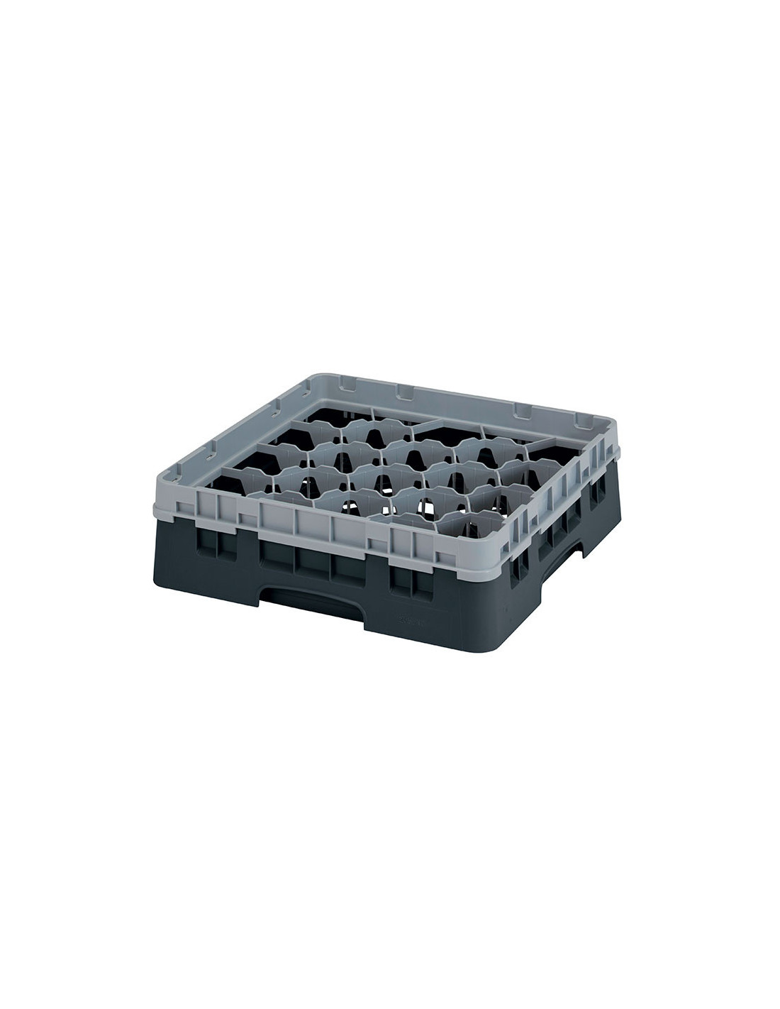 CAMBRO - 20S318-110 - Cesta de lavado 20 comp. 1 altura - 11,8 cm Ø máx. - alt. máx. 9,4 cm - 50 x 50 x 14,3 cm