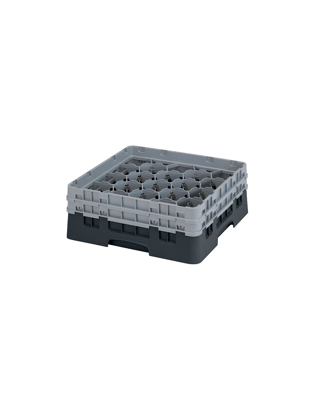CAMBRO - 20S434-186 - Cesta de lavado 20 comp. 2 alturas - 9,84 cm Ø máx. - alt. máx. 13,5 cm - 50 x 50 x 18,4 cm