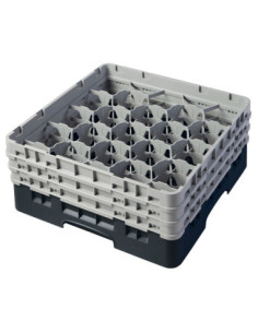 CAMBRO - 20S638-110 - Cesta de lavado 20 comp. 3 alturas - 9,84 cm Ø máx. - alt. máx. 17,6 cm - 50 x 50 x 22,5 cm