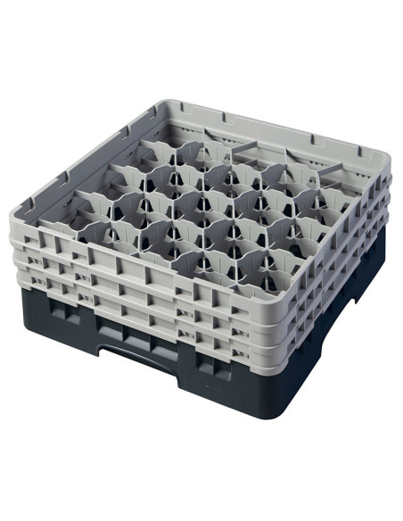 CAMBRO - 20S638-110 - Cesta de lavado 20 comp. 3 alturas - 9,84 cm Ø máx. - alt. máx. 17,6 cm - 50 x 50 x 22,5 cm