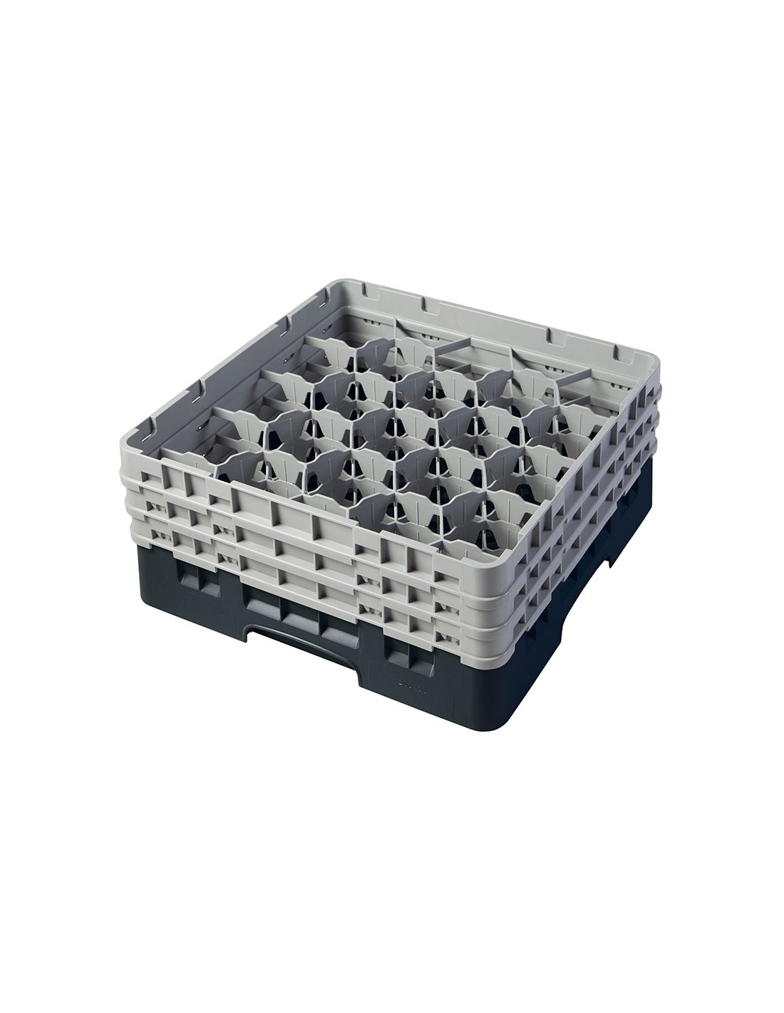 CAMBRO - 20S638-110 - Cesta de lavado 20 comp. 3 alturas - 9,84 cm Ø máx. - alt. máx. 17,6 cm - 50 x 50 x 22,5 cm
