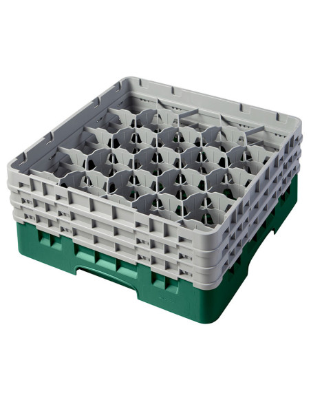 CAMBRO - 20S638-110 - Cesta de lavado 20 comp. 3 alturas - 9,84 cm Ø máx. - alt. máx. 17,6 cm - 50 x 50 x 22,5 cm