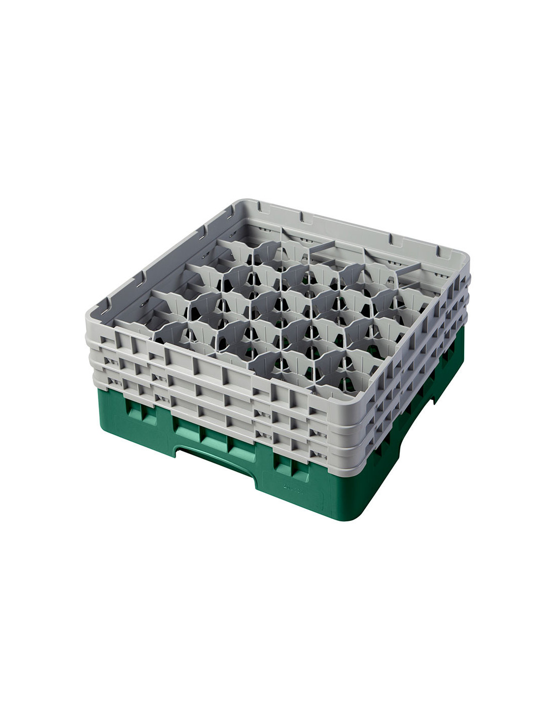 CAMBRO - 20S638-110 - Cesta de lavado 20 comp. 3 alturas - 9,84 cm Ø máx. - alt. máx. 17,6 cm - 50 x 50 x 22,5 cm
