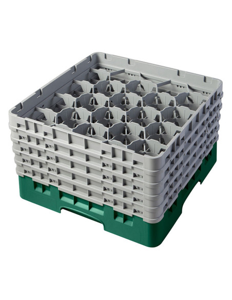 CAMBRO - 20S958-119 - Cesta de lavado 20 comp. 5 alturas - 9,84 cm Ø máx. - alt. máx. 25,8 cm - 50 x 50 x 30,8 cm