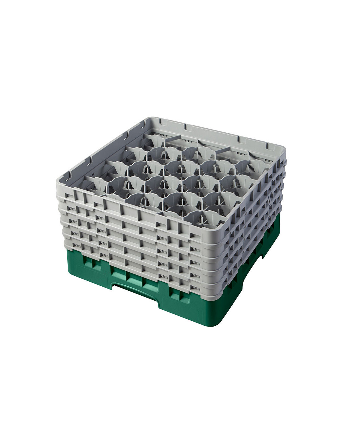 CAMBRO - 20S958-119 - Cesta de lavado 20 comp. 5 alturas - 9,84 cm Ø máx. - alt. máx. 25,8 cm - 50 x 50 x 30,8 cm