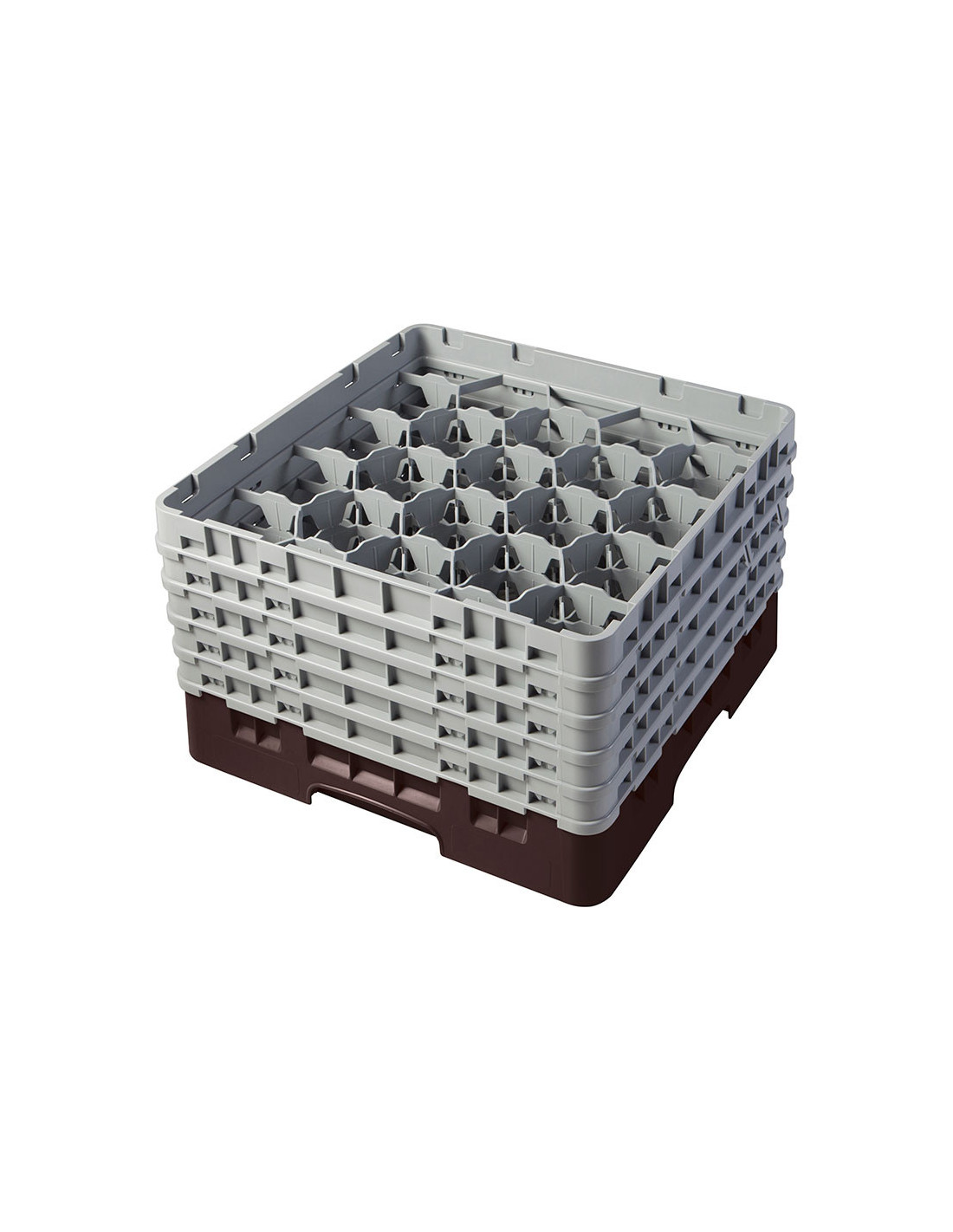 CAMBRO - 20S958-119 - Cesta de lavado 20 comp. 5 alturas - 9,84 cm Ø máx. - alt. máx. 25,8 cm - 50 x 50 x 30,8 cm