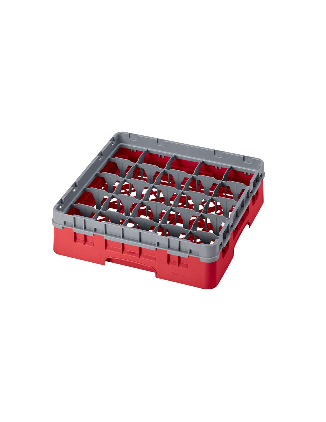 CAMBRO - 25S318-163 - Cesta de lavado 25 comp. 1 altura - 8,7 cm Ø máx. - alt. máx. 9,4 cm - 50 x 50 x 14,3 cm
