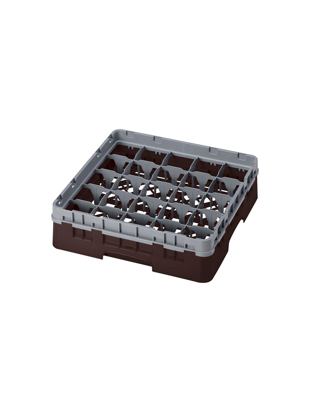 CAMBRO - 25S318-163 - Cesta de lavado 25 comp. 1 altura - 8,7 cm Ø máx. - alt. máx. 9,4 cm - 50 x 50 x 14,3 cm