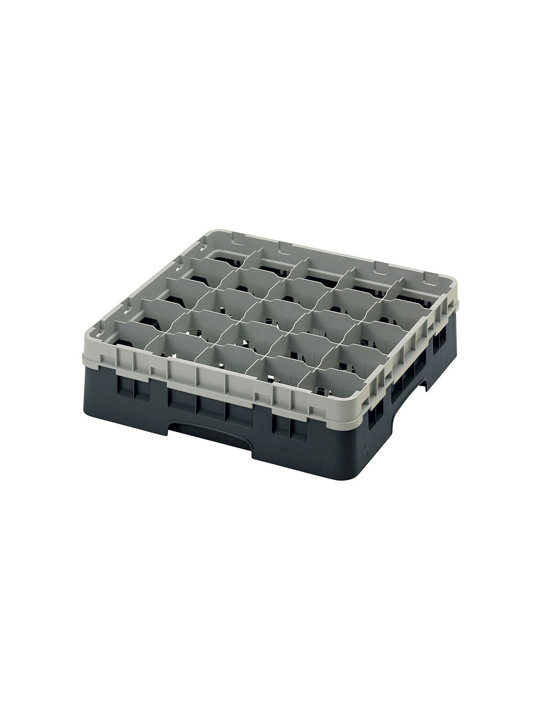 CAMBRO - 25S418-416 - Cesta de lavado 25 comp. 1 altura - 8,7 cm Ø máx. - alt. máx. 11,8cm - 50 x 50 x 14,3 cm