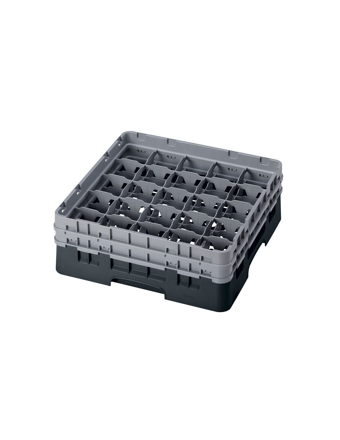 CAMBRO - 25S434-110 - Cesta de lavado 25 comp. 2 alturas - 8,7 cm Ø máx. - alt. máx. 13,5 cm - 50 x 50 x 18,4 cm
